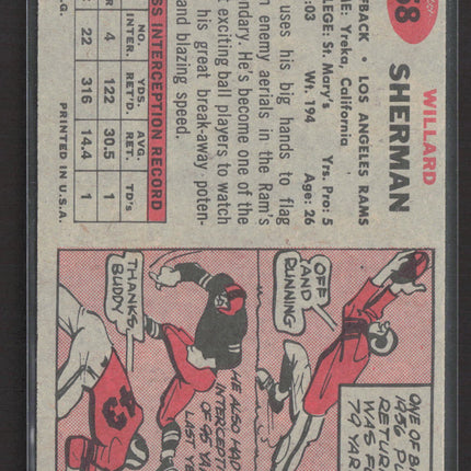1957 Topps Bill Sherman #58