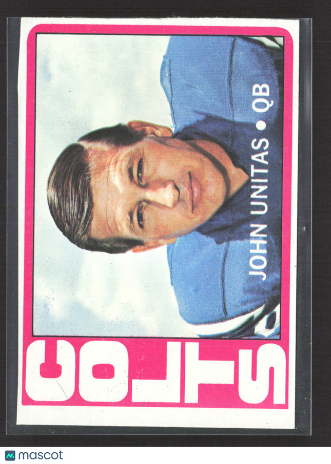 1972 Topps John Unitas #165