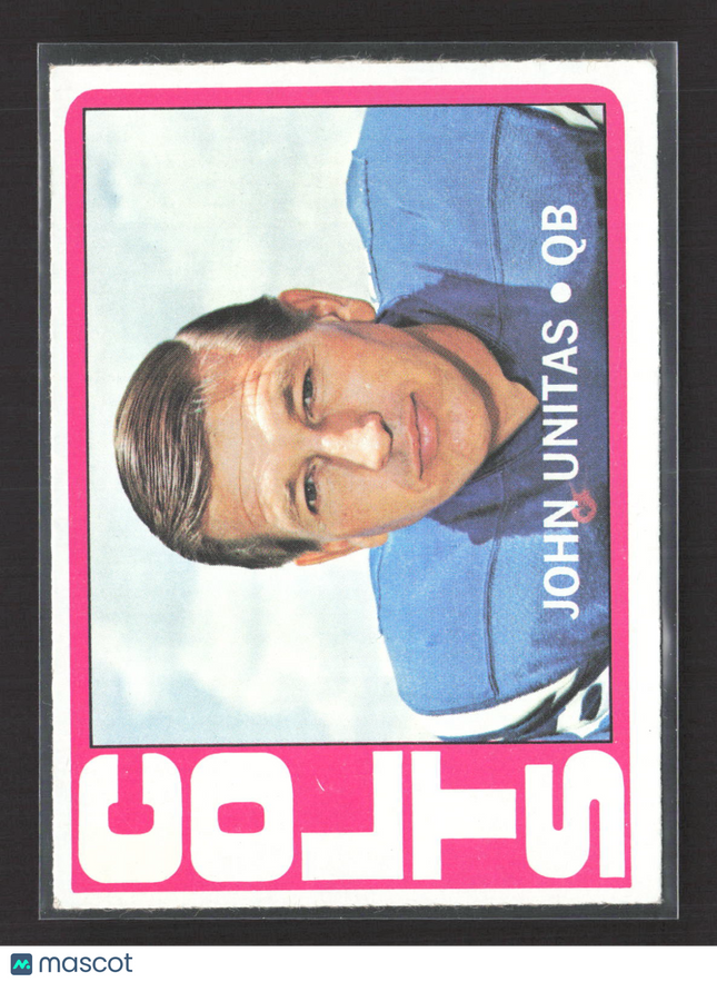 1972 Topps John Unitas #165