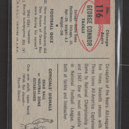1954 Bowman George Connor #116