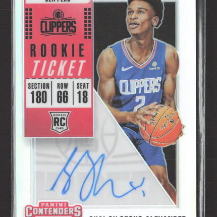 2018 Panini Contenders Rookie Ticket Shai Gilgeous-Alexander #106 Prizm RC Auto