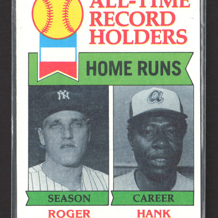 1979 Topps Roger Maris Hank Aaron #413