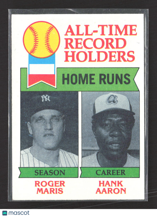 1979 Topps Roger Maris Hank Aaron #413