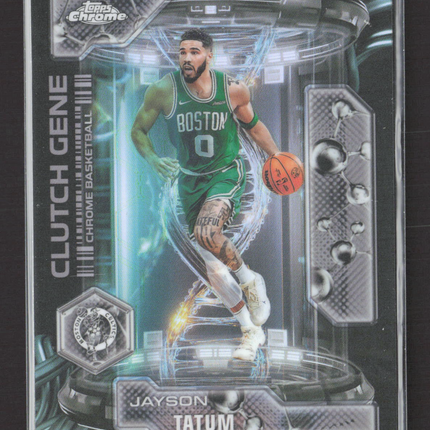 2025 Topps Chrome Clutch Gene Jayson Tatum #CG-3 Refractor