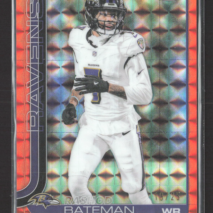 2025 Topps Chrome Rashod Bateman #21 Orange Geometric 19/25