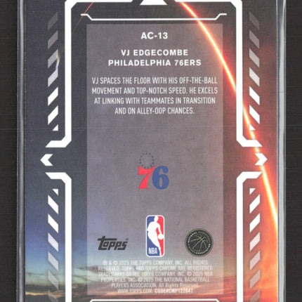 2025 Topps Chrome Activators VJ Edgecombe #AC-13 RC
