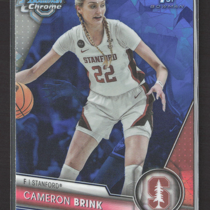 2024 Bowman University Chrome Cameron Brink #75 1st Sapphire