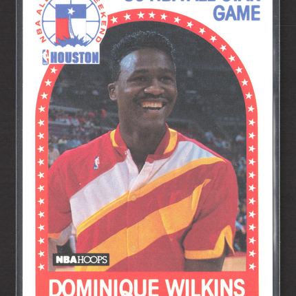 1989 NBA Hoops Dominique Wilkins Blank Back