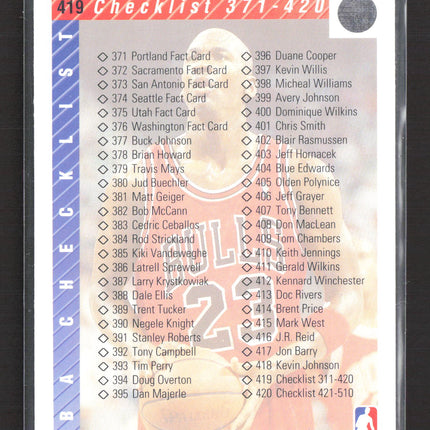 1992 Upper Deck Michael Jordan #419 Checklist