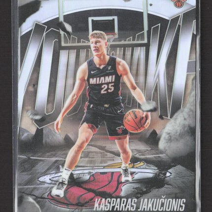 2025 Topps Chrome Youthquake Kasparas Jakučionis #YQ-11 Refractor RC