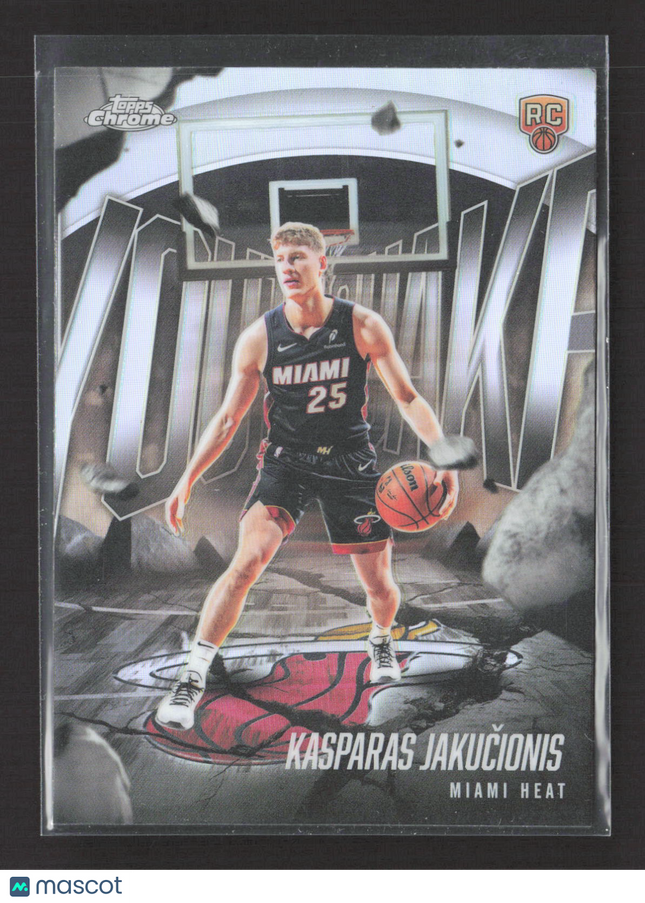 2025 Topps Chrome Youthquake Kasparas Jakučionis #YQ-11 Refractor RC