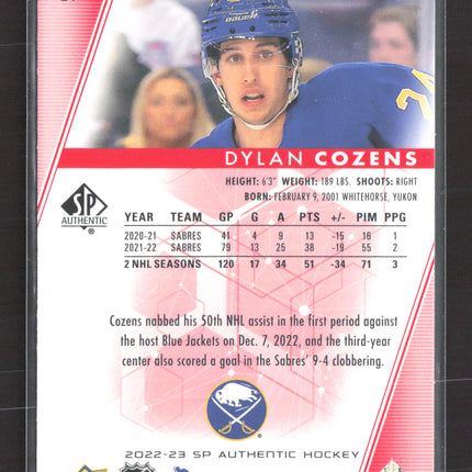 2023 Upper Deck SP Authentic Limited Dylan Cozens #24 Red