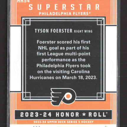 2024 Upper Deck Series 2 Honor Roll Tyson Foerster #HR54