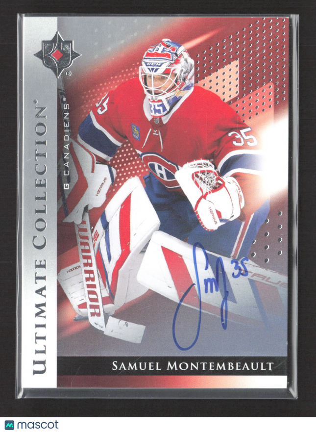 2025 Upper Deck Ultimate Collection Samuel Montembeault #35 Silver Auto