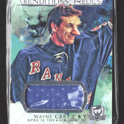 2022 Upper Deck The Cup Renditions Relics Wayne Gretzky #RR-WG Game-used Jersey
