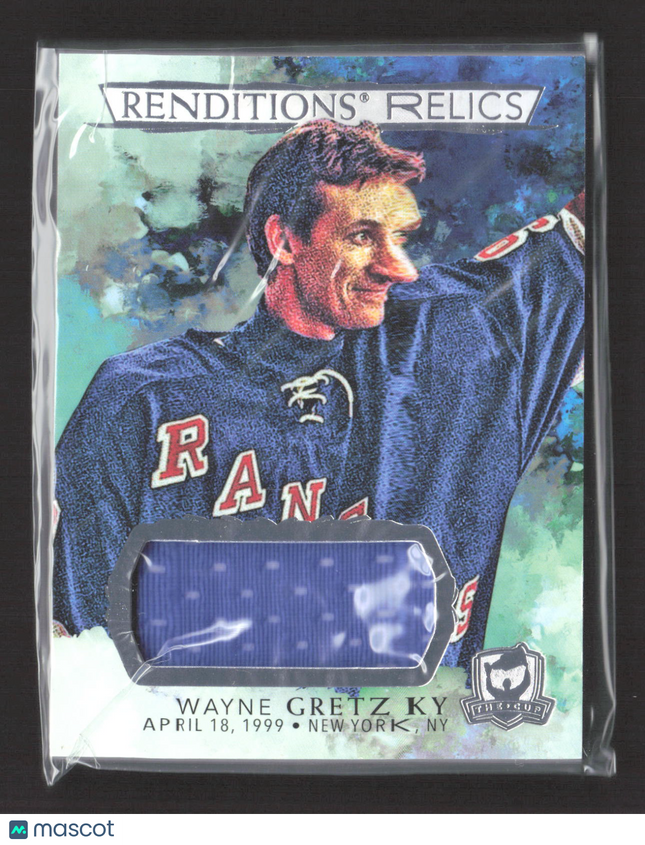2022 Upper Deck The Cup Renditions Relics Wayne Gretzky #RR-WG Game-used Jersey