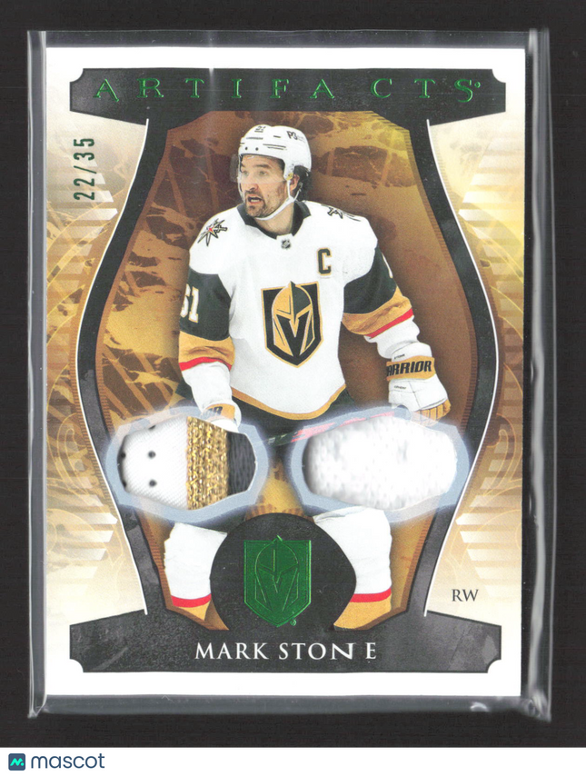2023 Upper Deck Artifacts Mark Stone #113 22/35 Memorabilia Dual Patch