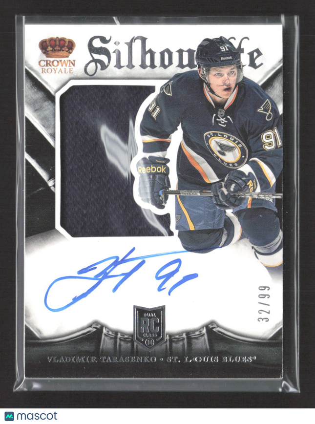 2014 Panini Crown Royale Silhouette Vladimir Tarasenko #124 Patch 32/99 RC Auto
