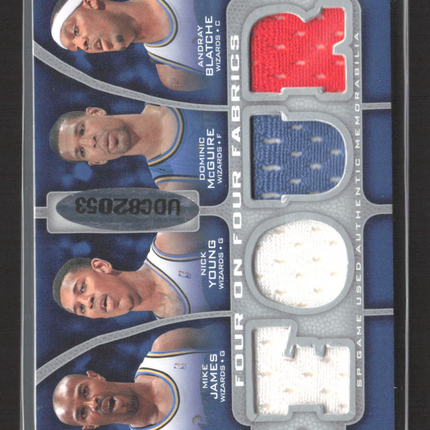 2007 SP Game Used Four on Four Jersey Nelson Dwight Howard JJ Redick Lewis Young
