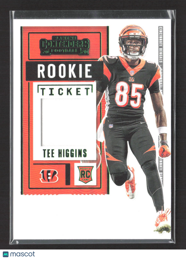 2020 Panini Contenders Football Rookie Ticket Tee Higgins #RTS-THI RC Jersey