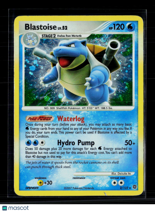 Pokemon 2007 Secret Wonders Blastoise #2/132