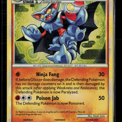 Pokemon 2010 HS Undaunted Gliscor #4/90