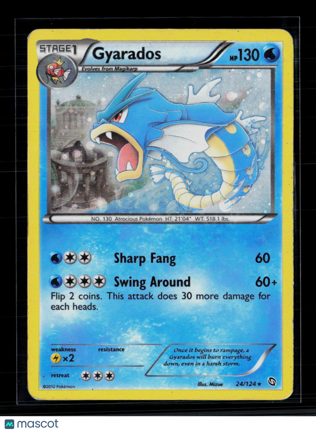 Pokemon 2012 Dragons Exalted Gyarados #24/124