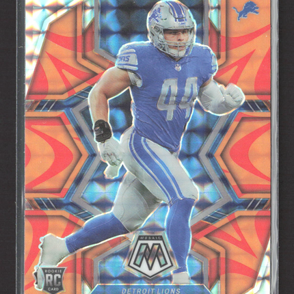 2022 Panini Mosaic Malcolm Rodriguez #400 Orange Fluorescent RC