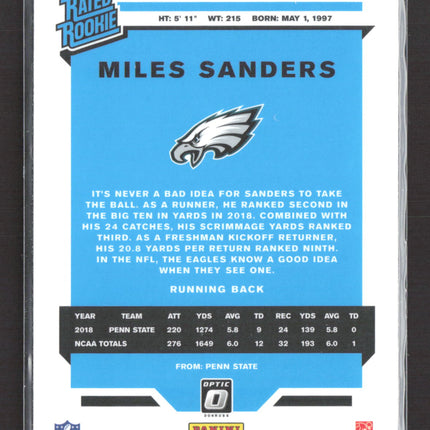 2019 Panini Donruss Optic Miles Sanders #172
