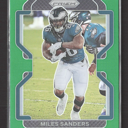 2021 Panini Prizm Miles Sanders #222 Green