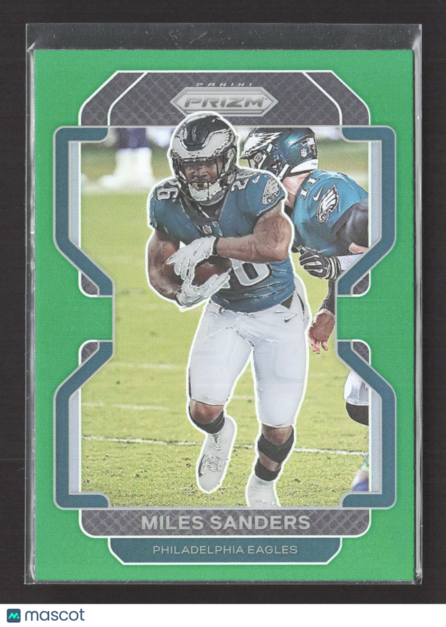 2021 Panini Prizm Miles Sanders #222 Green