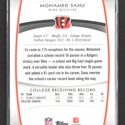 2012 Topps Platinum Mohamed Sanu #121 RC