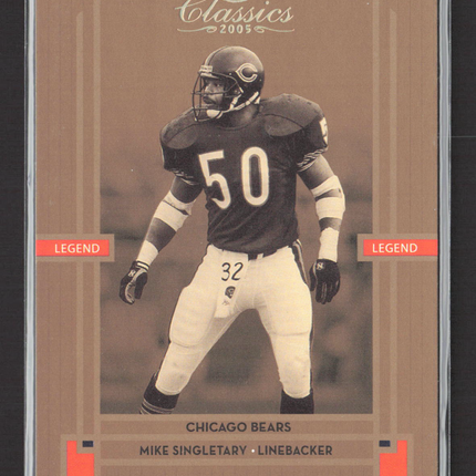 2005 Donruss Classics Timeless Tributes Mike Singletary #105 036/100