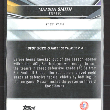 2022 Bowman University Maason Smith #79