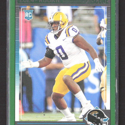 2024 Panini Score Maason Smith #366 Green