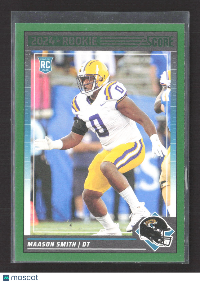 2024 Panini Score Maason Smith #366 Green
