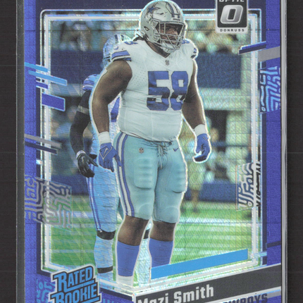 2023 Panini Donruss Optic Prizm Mazi Smith #228 Blue Mojo