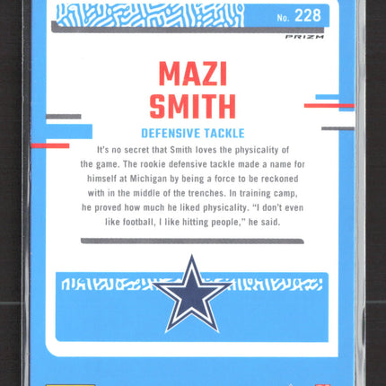 2023 Panini Donruss Optic Prizm Mazi Smith #228 Blue Mojo