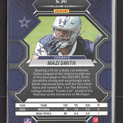 2023 Panini Mosaic Prizm Mazi Smith #347 RC