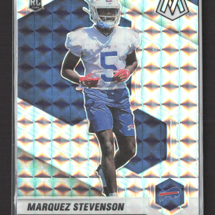 2021 Panini Mosaic Football Marquez Stevenson #390 Silver Prizm RC