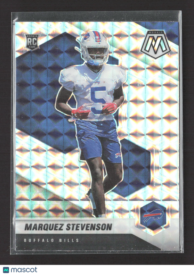 2021 Panini Mosaic Football Marquez Stevenson #390 Silver Prizm RC