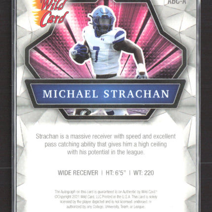 2021 Wild Card Alumination Michael Strachan #ABC-A Auto