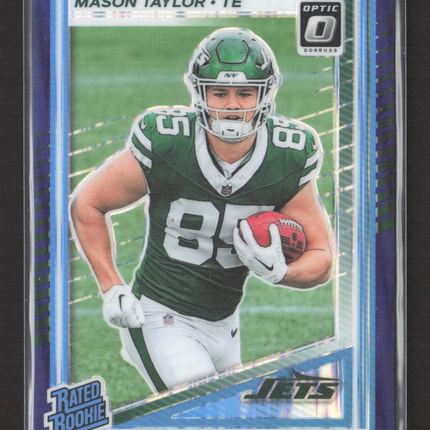 2025 Panini Donruss Optic Mason Taylor #274 Purple Shock