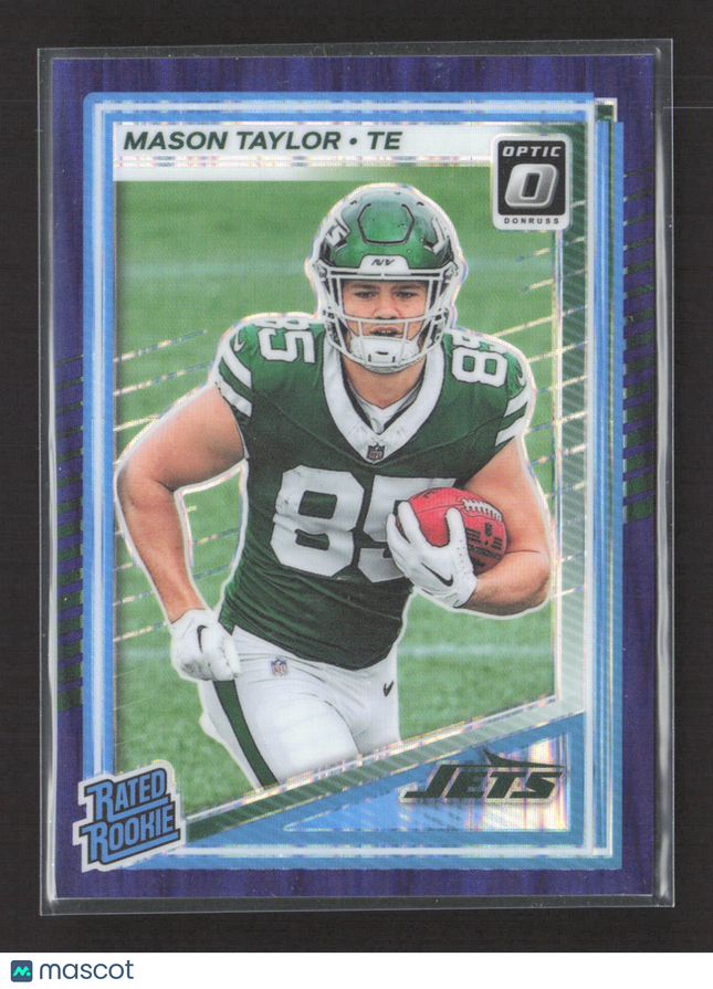 2025 Panini Donruss Optic Mason Taylor #274 Purple Shock