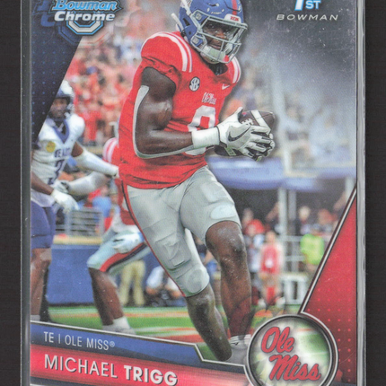 2023 Bowman Chrome University Michael Trigg #128 1st Bowman