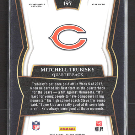 2018 Panini Select Prizm Premier Level Mitchell Trubisky #197 RC