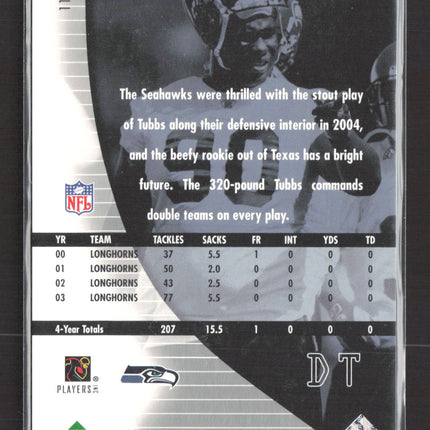 2004 Upper Deck SP Authentic Rookie Authentics Marcus Tubbs #118 0897/1199