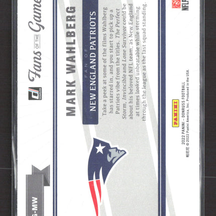 2022 Panini Donruss Fans of the Game Mark Wahlberg #FG-MW