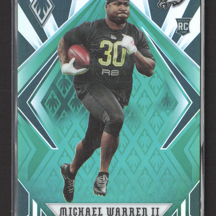 2020 Panini Phoenix Football Michael Warren II #199 Teal RC 18/25