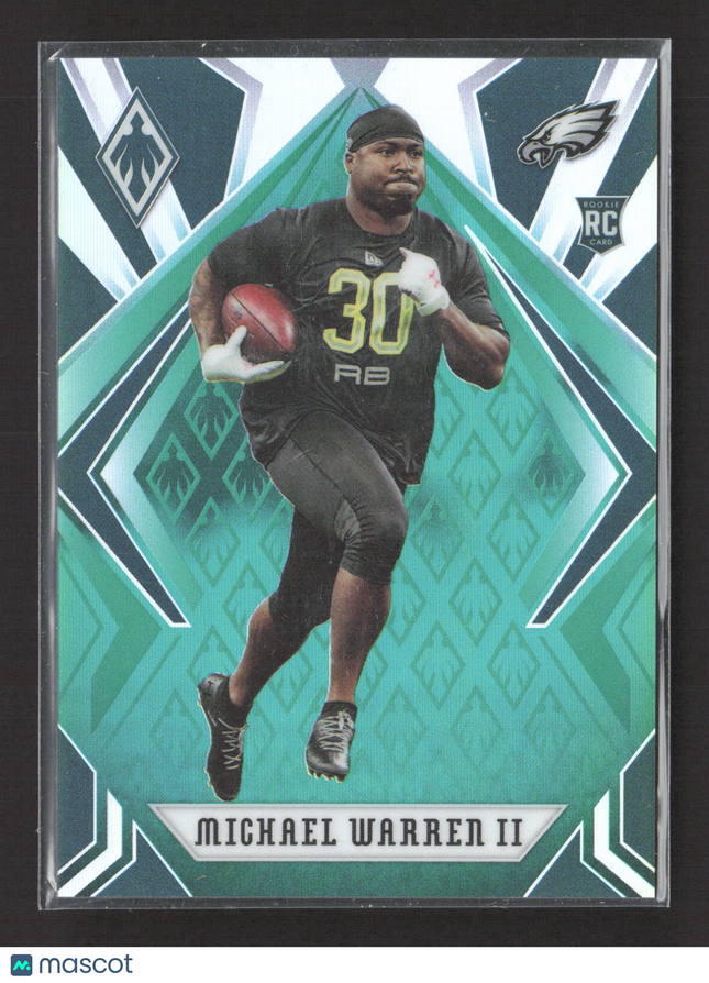 2020 Panini Phoenix Football Michael Warren II #199 Teal RC 18/25